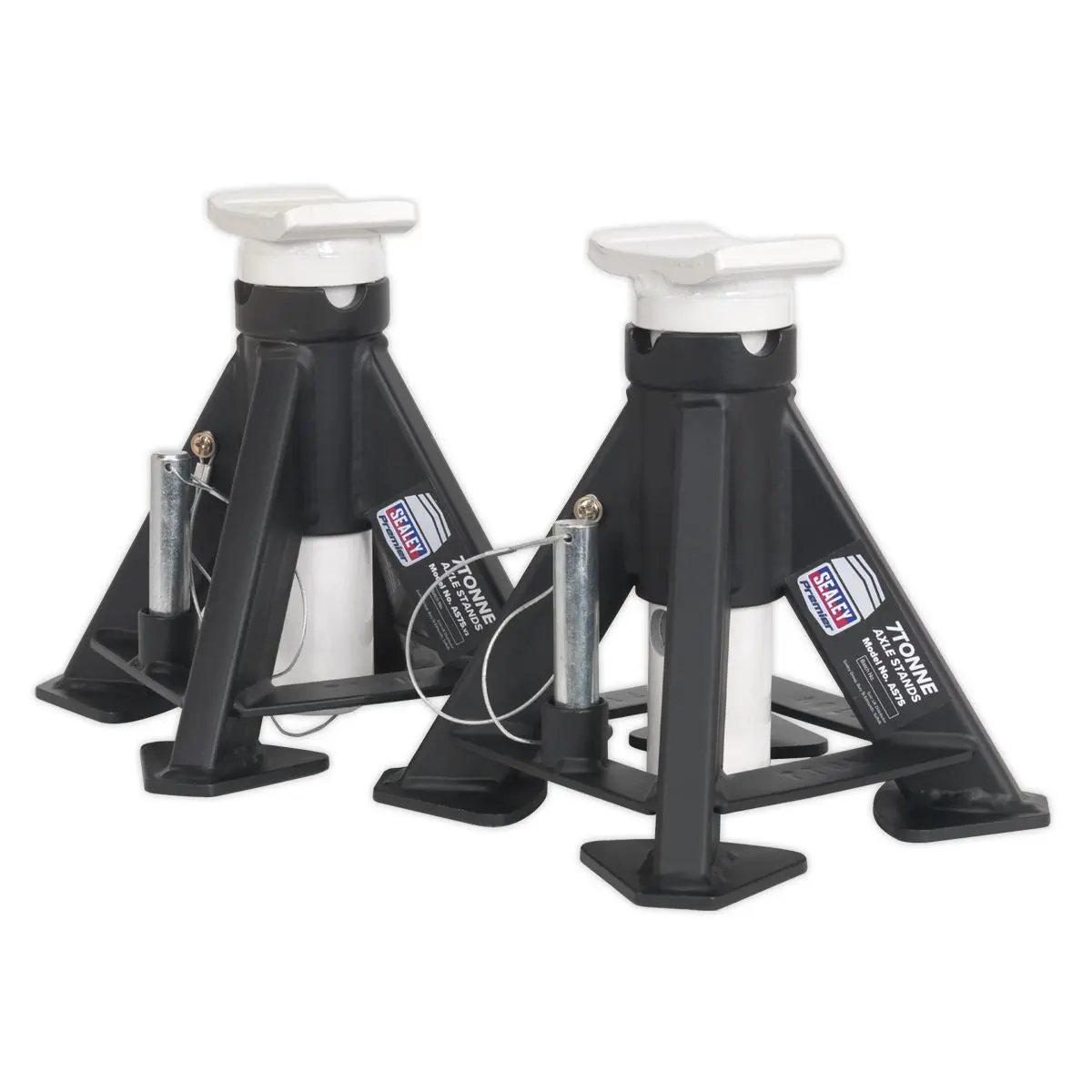 Sealey Premier Premier Short Axle Stands (Pair) 7 Tonne Capacity per Stand - Image 4