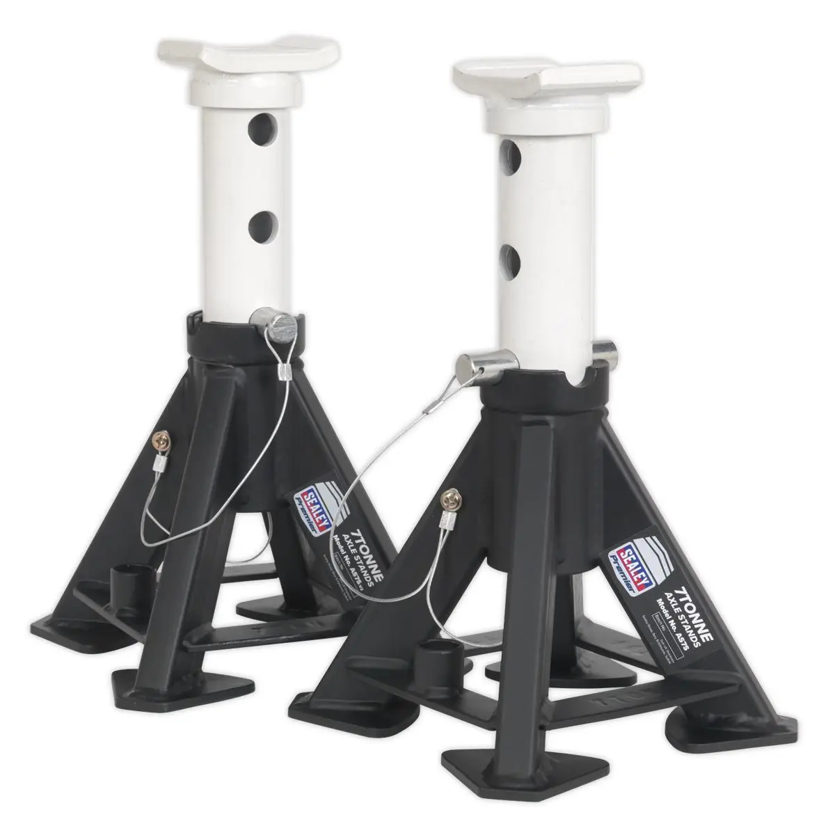 Sealey Premier Premier Short Axle Stands (Pair) 7 Tonne Capacity per Stand - Image 5