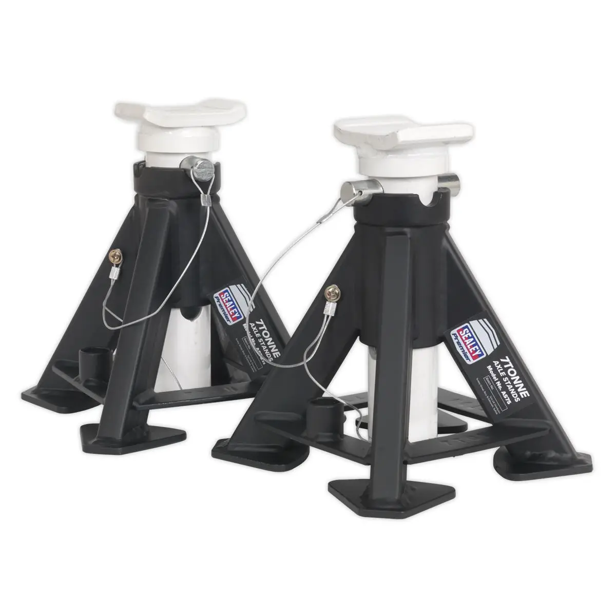 Sealey Premier Premier Short Axle Stands (Pair) 7 Tonne Capacity per Stand - Image 6