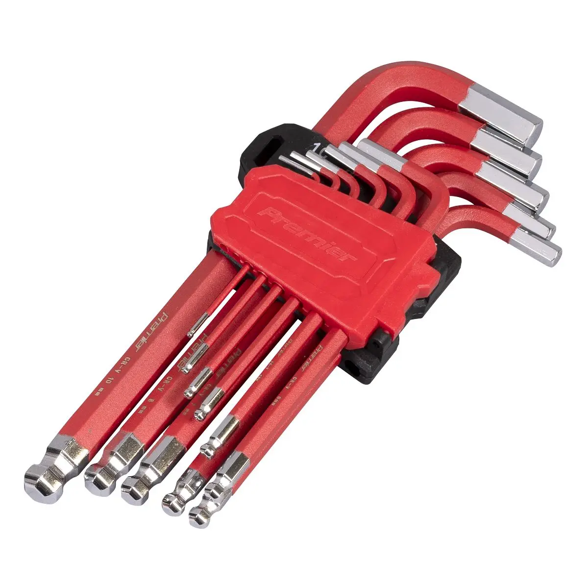 Sealey Premier Ball-End Hex Key Set Long Metric 11pc - Image 2