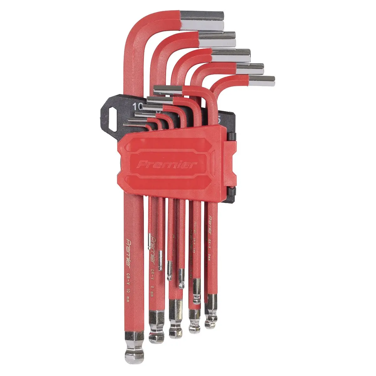 Sealey Premier Ball-End Hex Key Set Long Metric 11pc - Image 3