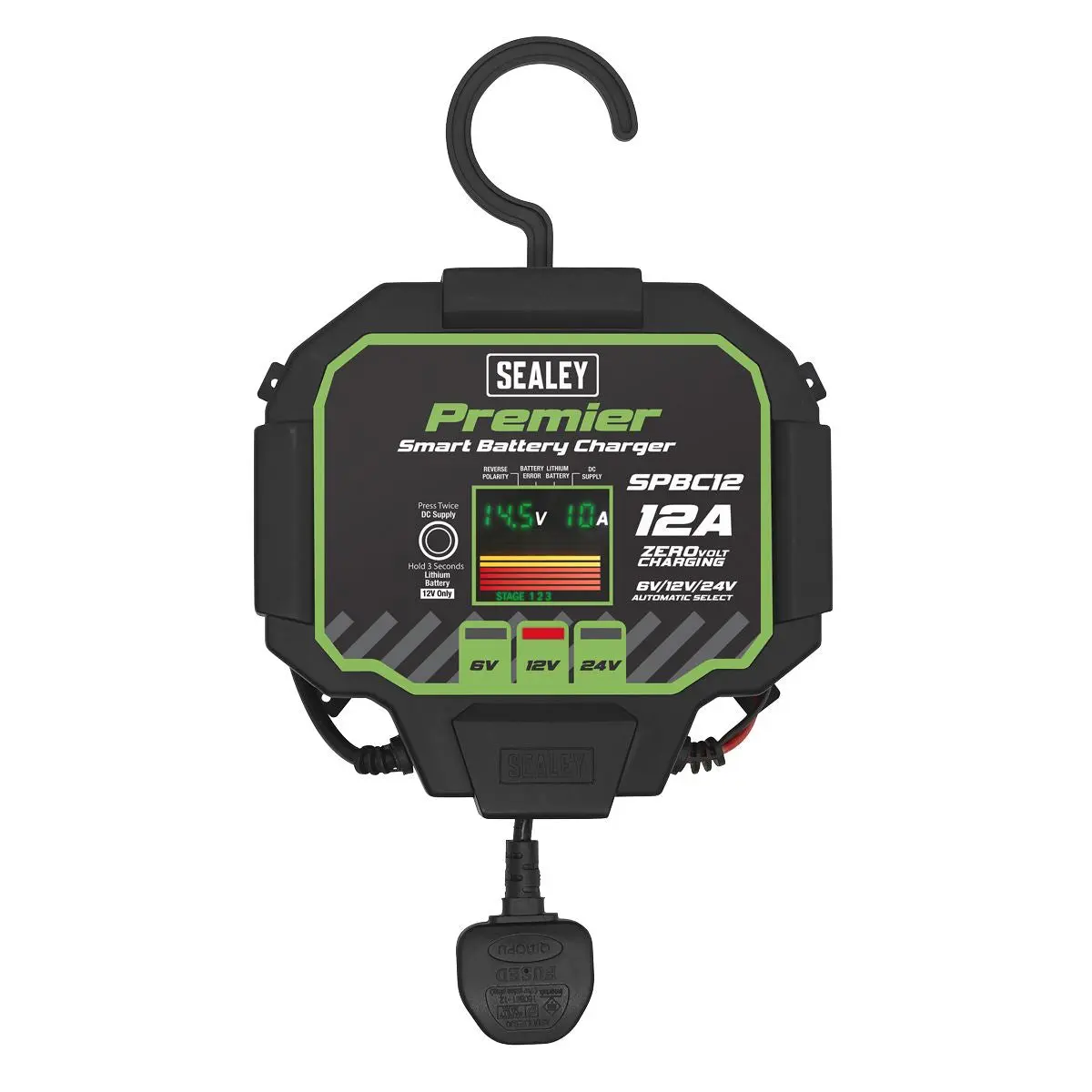 Sealey Premier Battery Maintainer Charger 12A Fully Automatic - Image 9