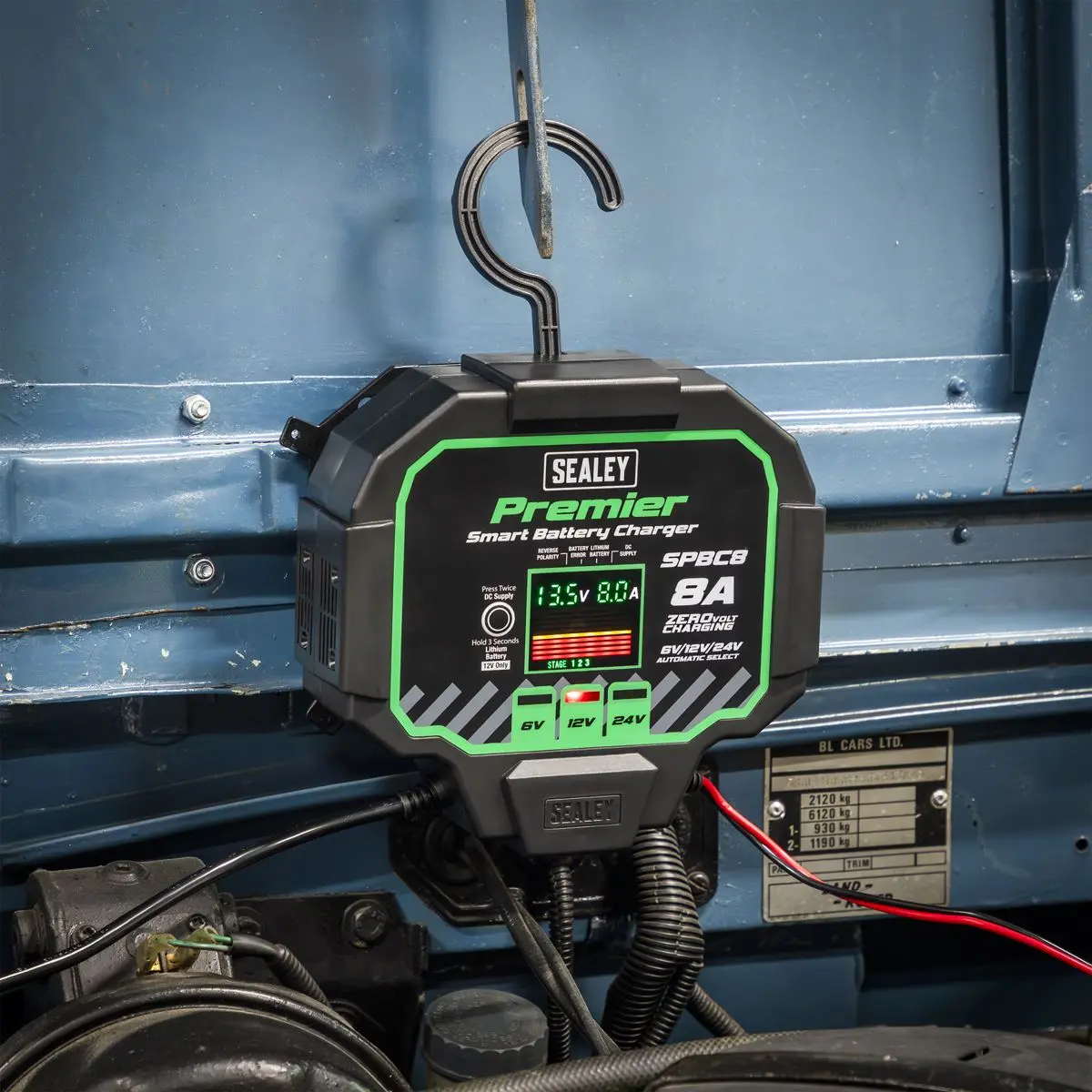 Sealey Premier Battery Maintainer Charger 8A Fully Automatic - Image 11