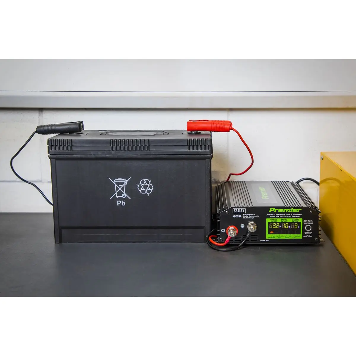 Sealey Premier Battery Support Unit Charger & Maintainer 40A - Image 4