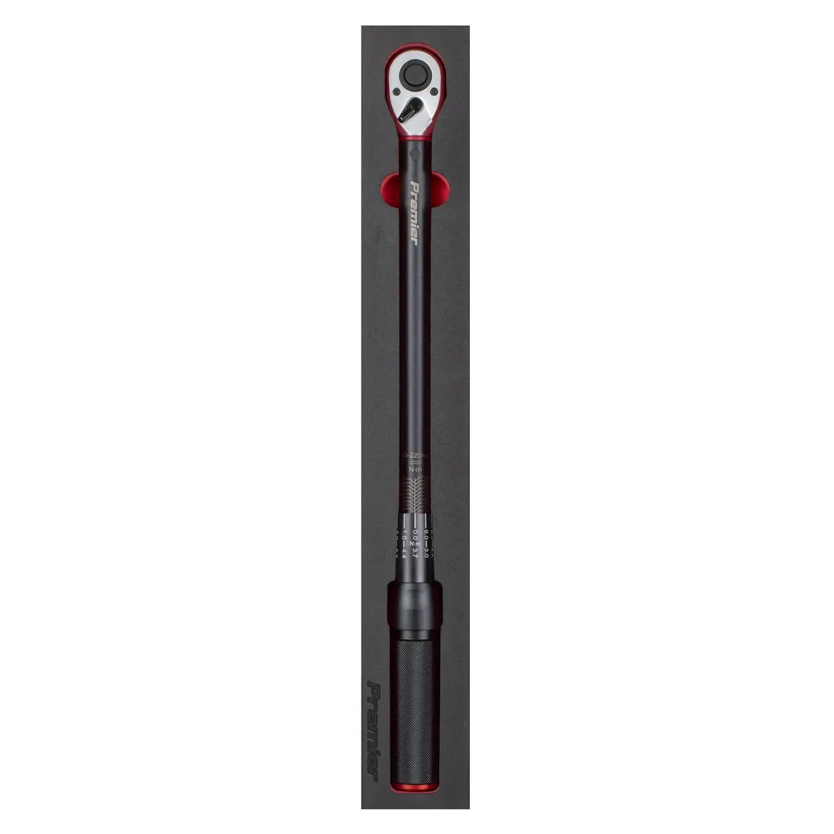Sealey Premier Black Torque Wrench Micrometer Style 1/2"Sq Drive Calibrated 40-220Nm - Premier Black - Image 6