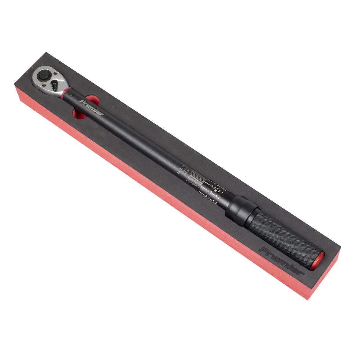 Sealey Premier Black Torque Wrench Micrometer Style 1/2"Sq Drive Calibrated 40-220Nm - Premier Black - Image 8
