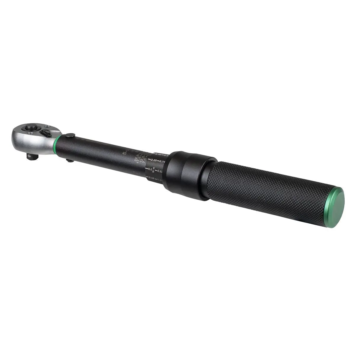 Sealey Premier Black Torque Wrench Micrometer Style 1/4"Sq Drive Calibrated 5-25Nm - Premier Black