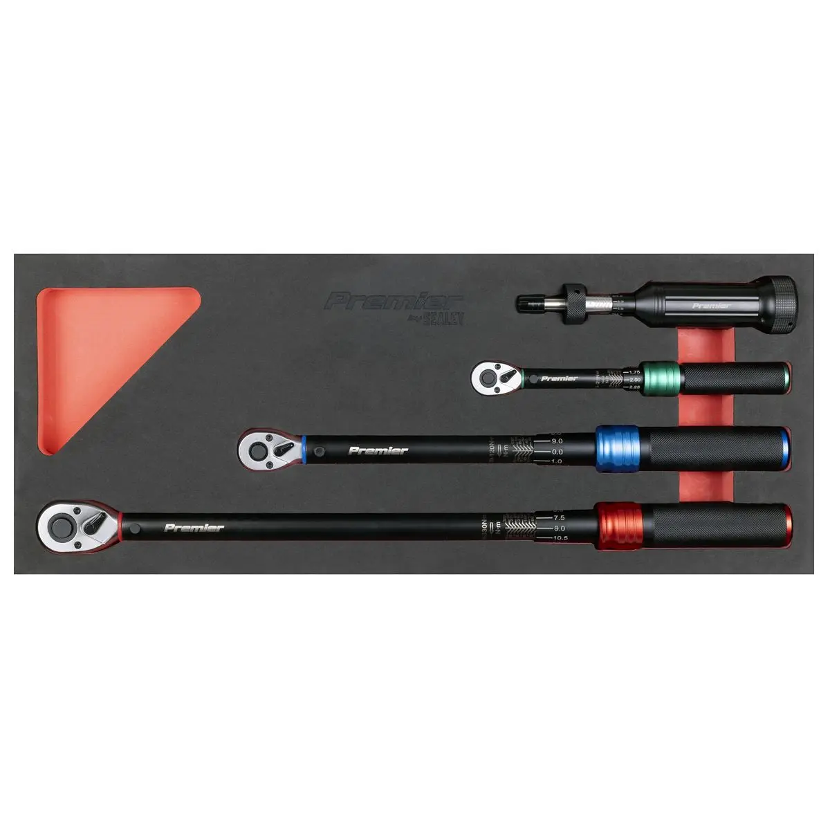 Sealey Premier Black Torque Wrench Micrometer & Torque Screwdriver Set 4pc - Image 2