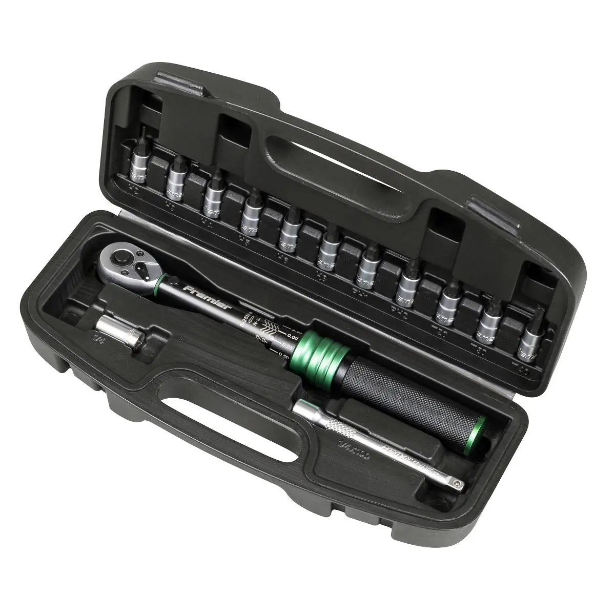 Sealey Premier Black Torque Wrench Set 1/4"Sq Drive 5-25Nm 14pc - Image 2