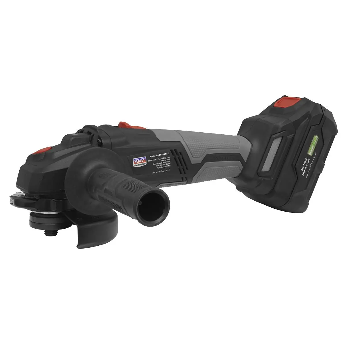 Sealey Premier Brushless Angle Grinder Ø115mm 20V SV20 Series - Body Only - Image 4
