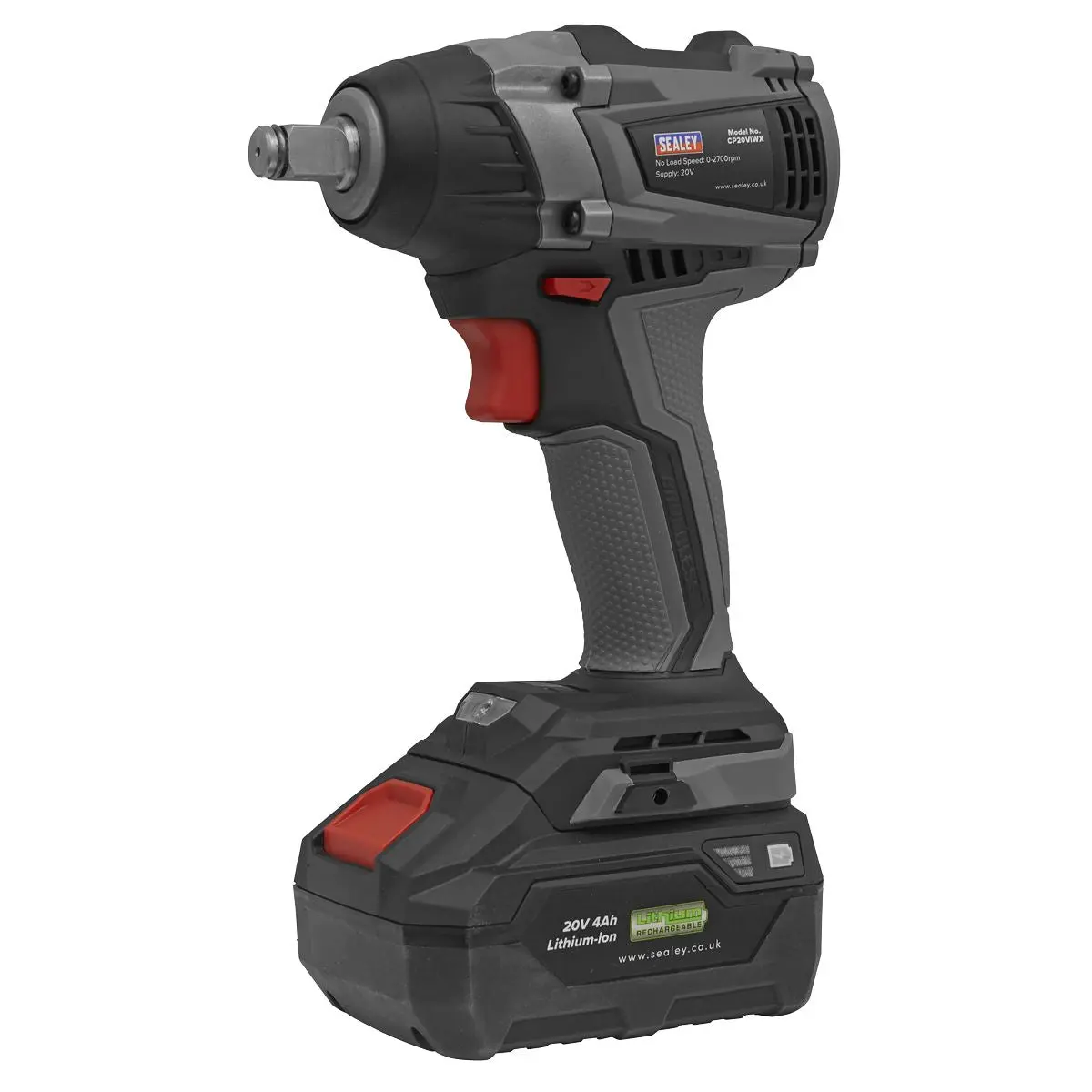 Sealey Premier Brushless Impact Wrench 20V 1/2"Sq - Body Only - Image 6