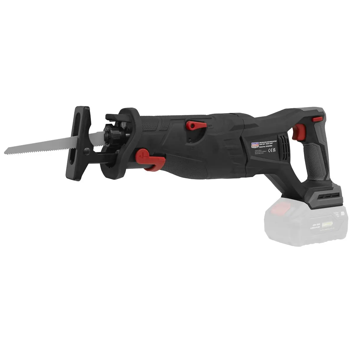 Sealey Premier Brushless Reciprocating Saw 20V 4Ah SV20 Series Kit - Image 4