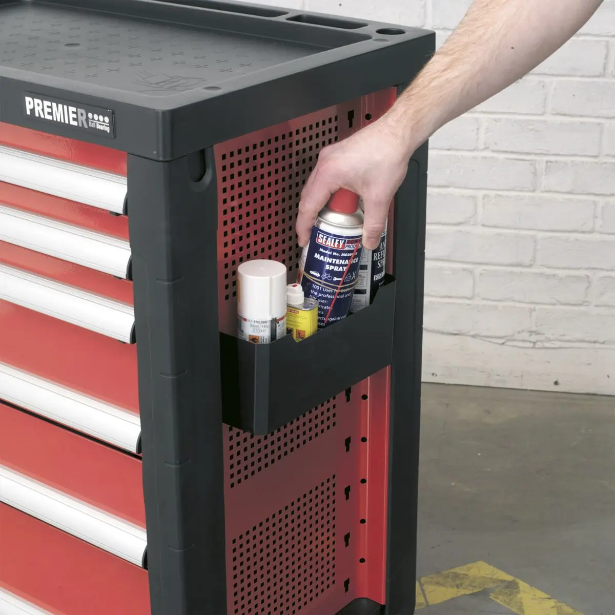 Sealey Premier Can & Bottle Holder for AP24 Series Tool Chests - Image 3