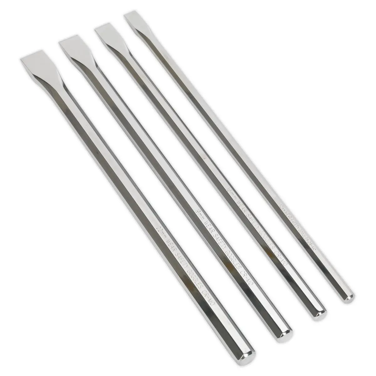 Sealey Premier Chisel Set 4pc Extra-Long - Image 4