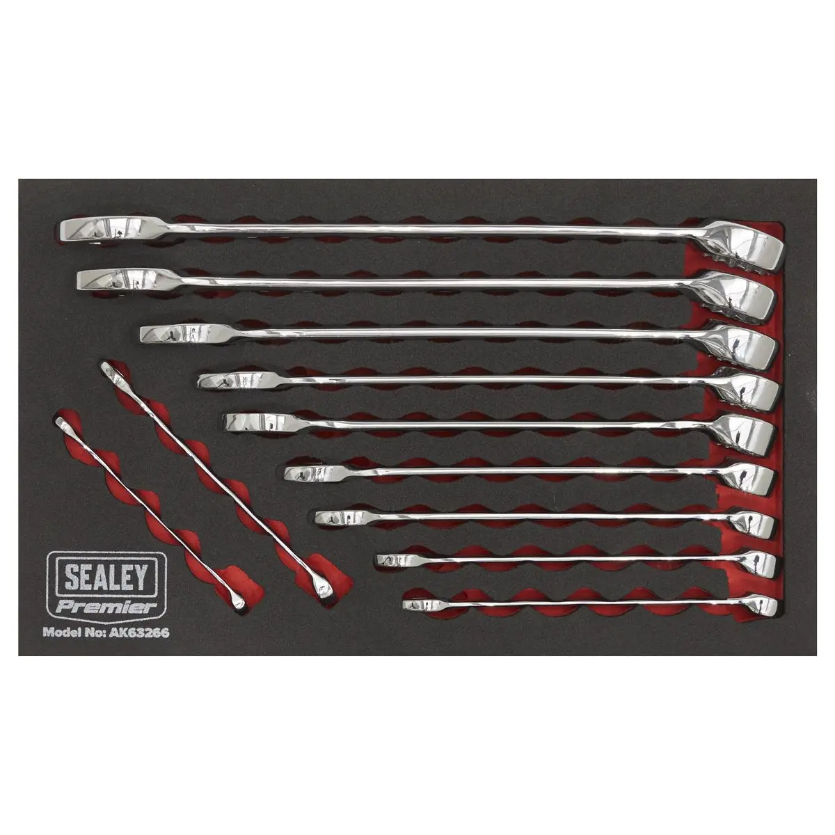 Sealey Premier Combination Spanner Set 11pc Imperial - Image 4