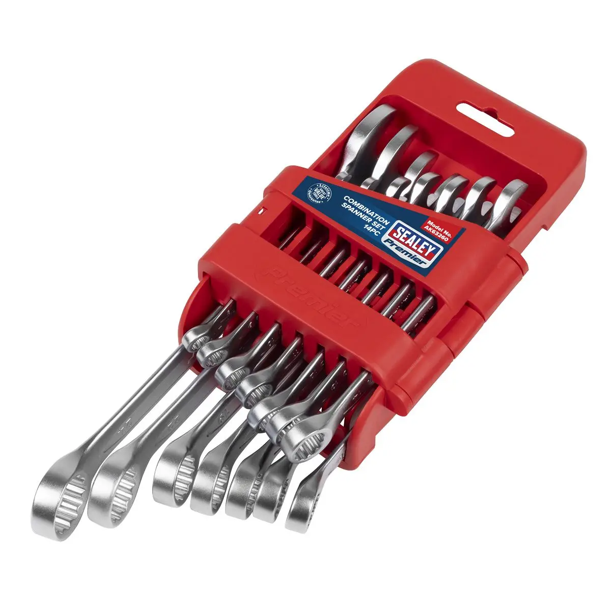Sealey Premier Combination Spanner Set 14pc - Image 2