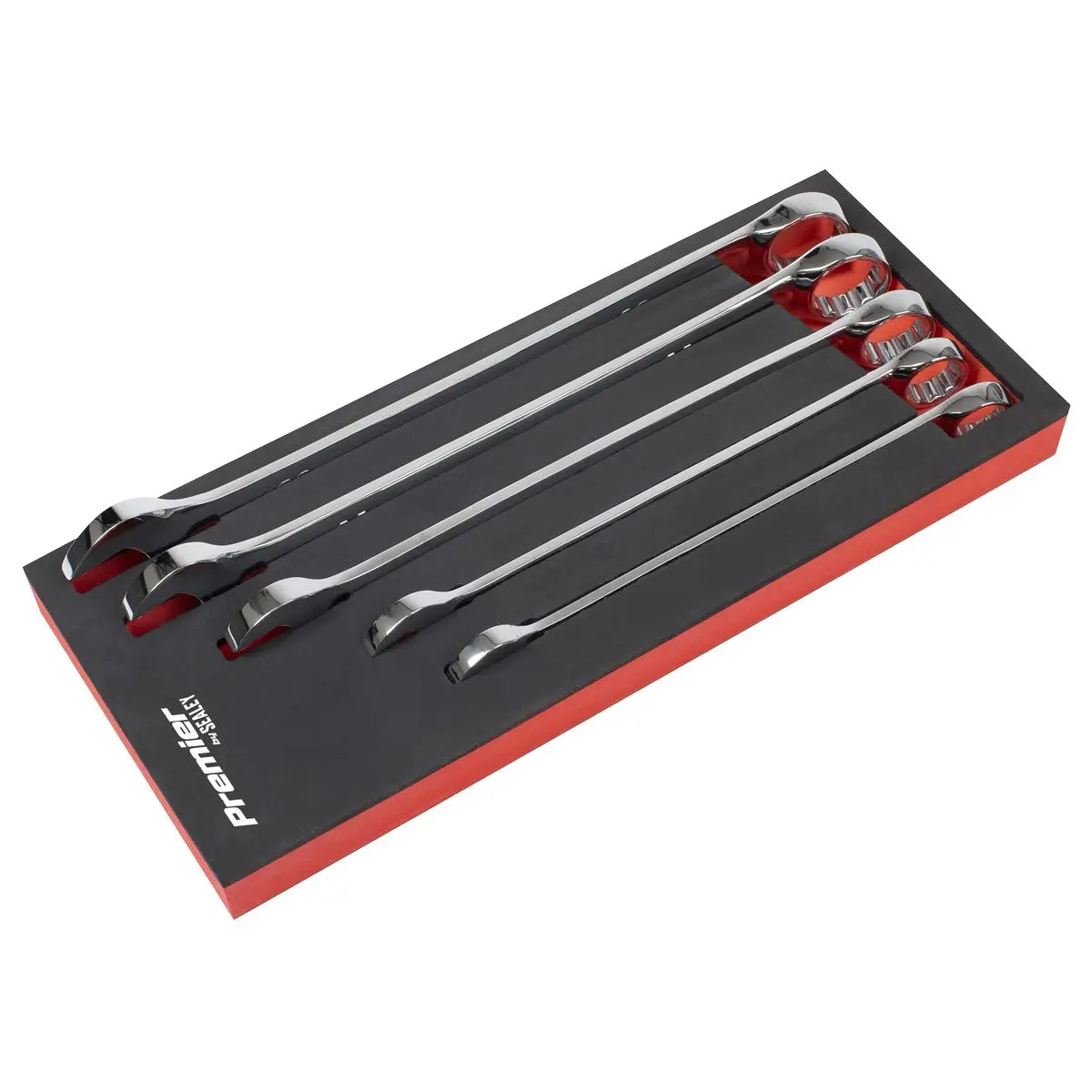 Sealey Premier Combination Spanner Set 5pc Jumbo Metric - Image 3