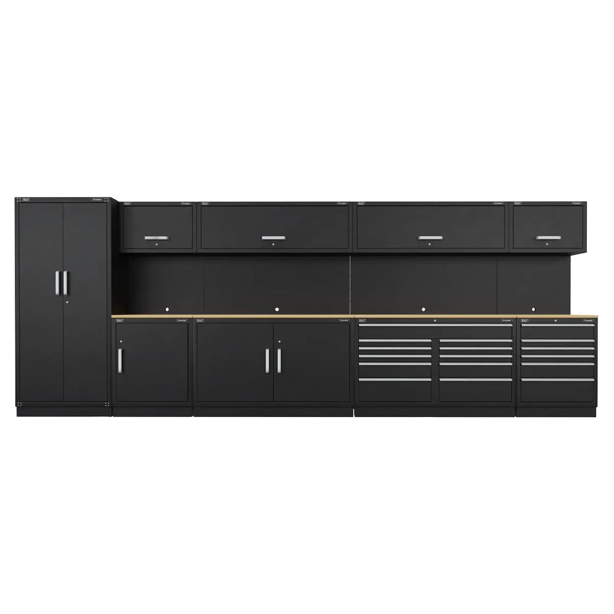 Sealey Premier Premier 5.6m Storage System - Oak Worktop