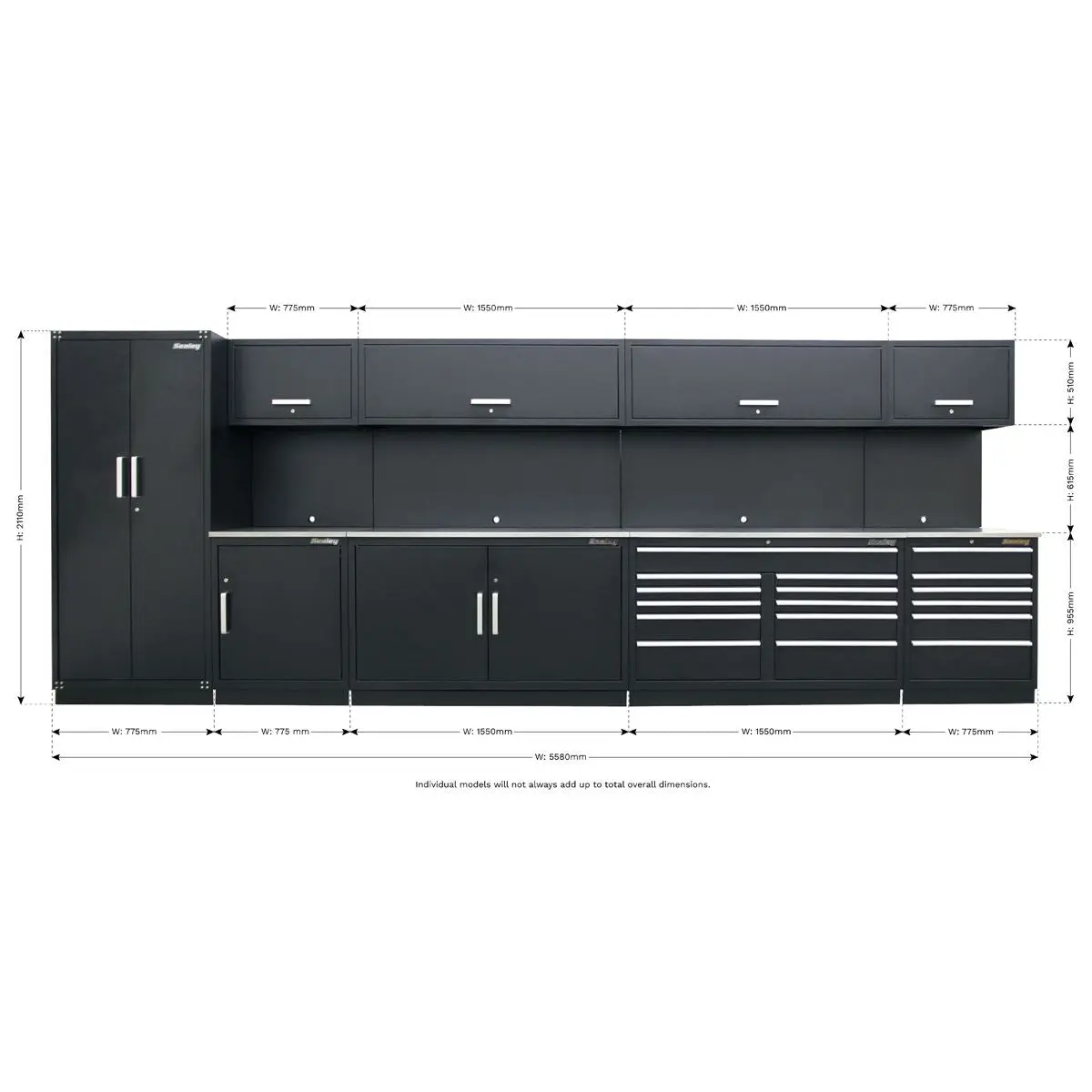 Sealey Premier Premier 5.6m Storage System - Stainless Worktop - Image 22