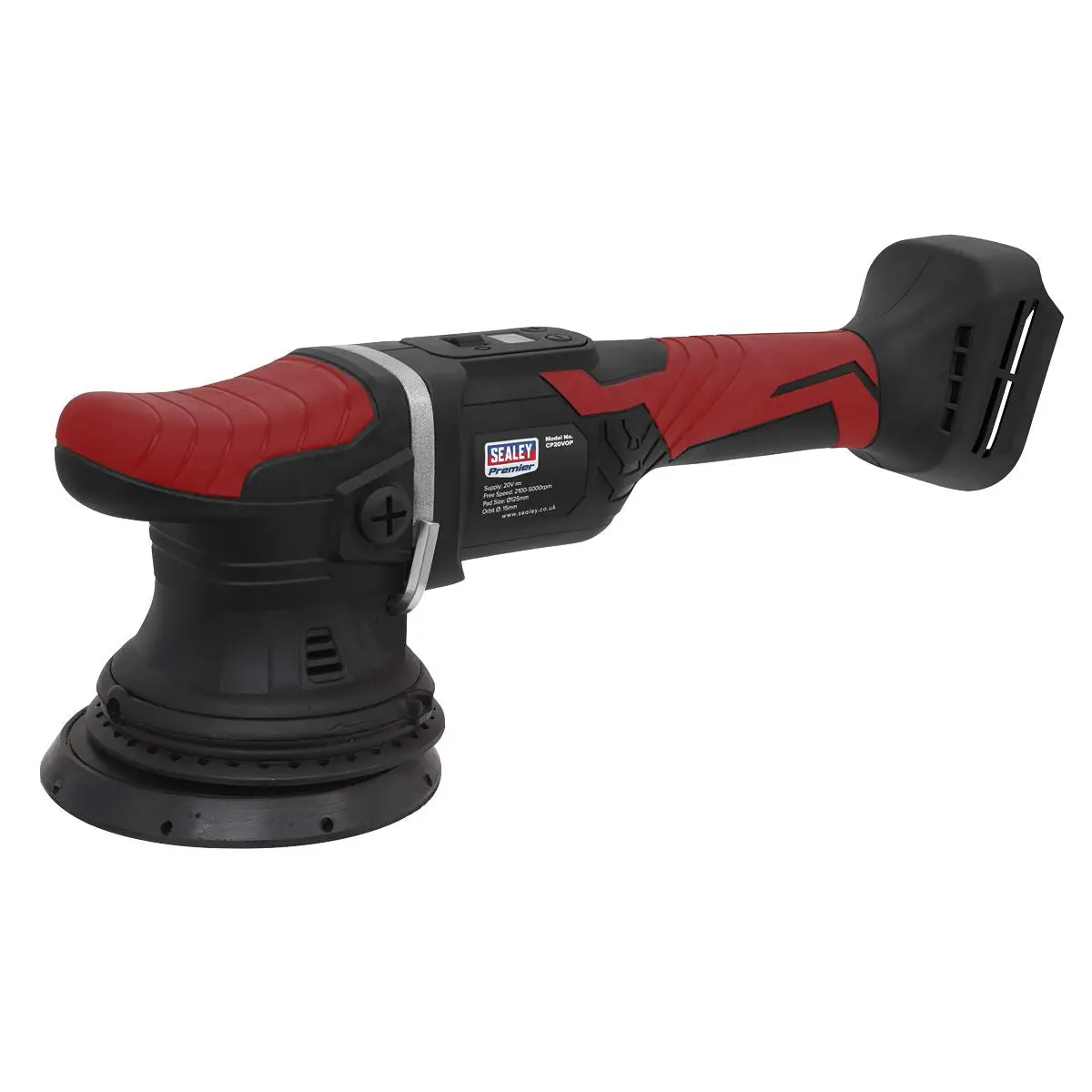 Sealey Premier Cordless Orbital Polisher Ø125mm 20V SV20 Series Lithium-ion - Body Only - Image 5