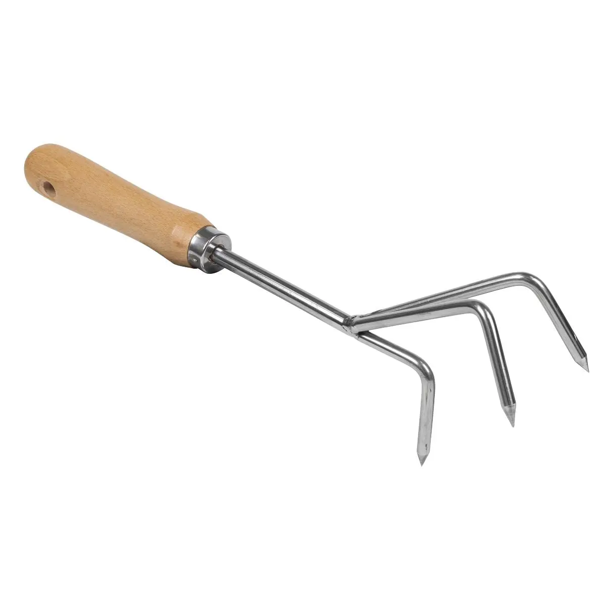 Sealey Premier Cultivator with Short Ash Handle & Stainless Steel Tines - Image 2