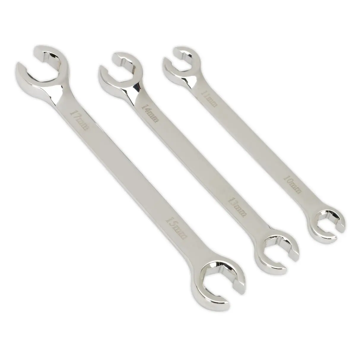 Sealey Premier Flare Nut Spanner Set 3pc Metric