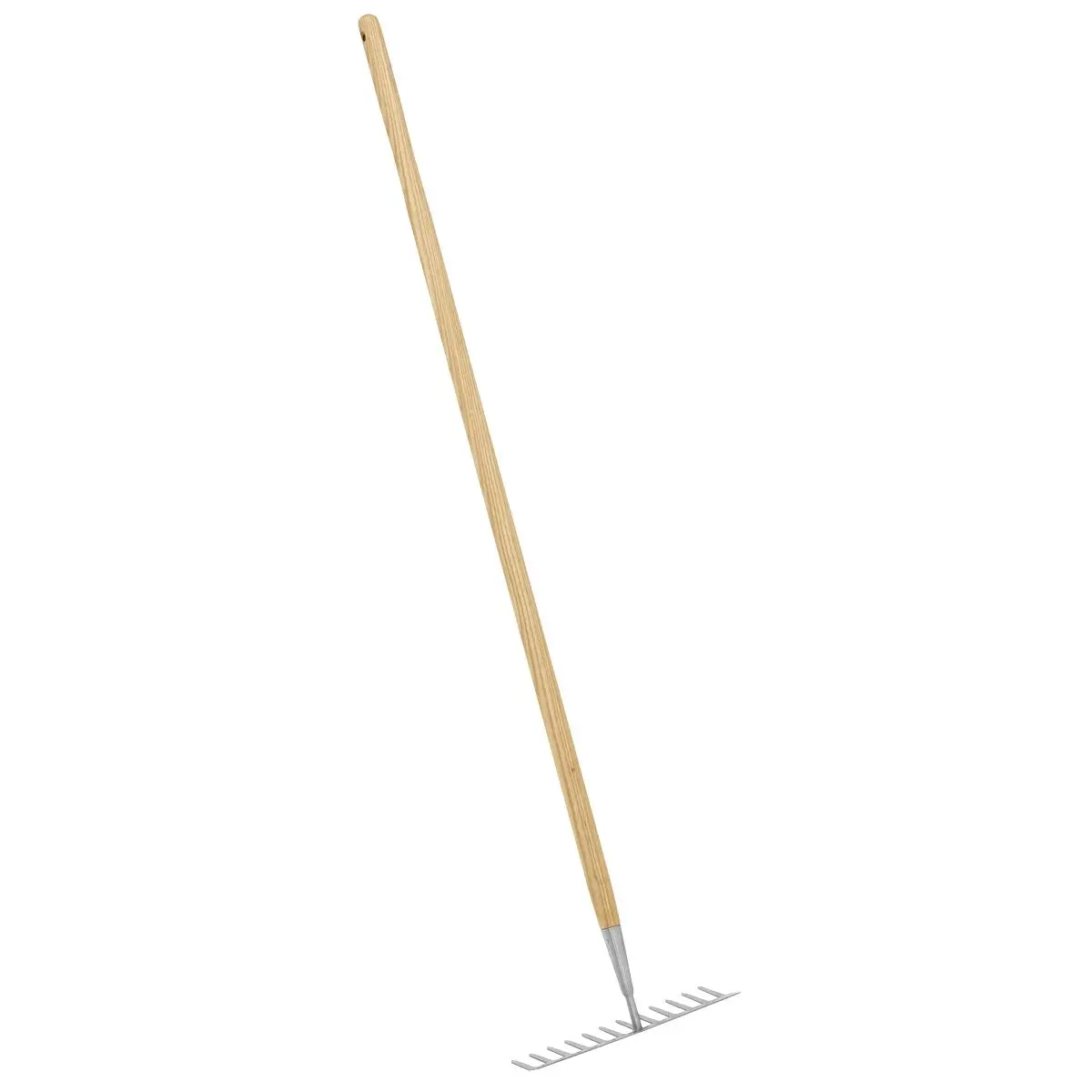 Sealey Premier Garden Rake with Long Ash Handle & Stainless Steel Tines - Image 2