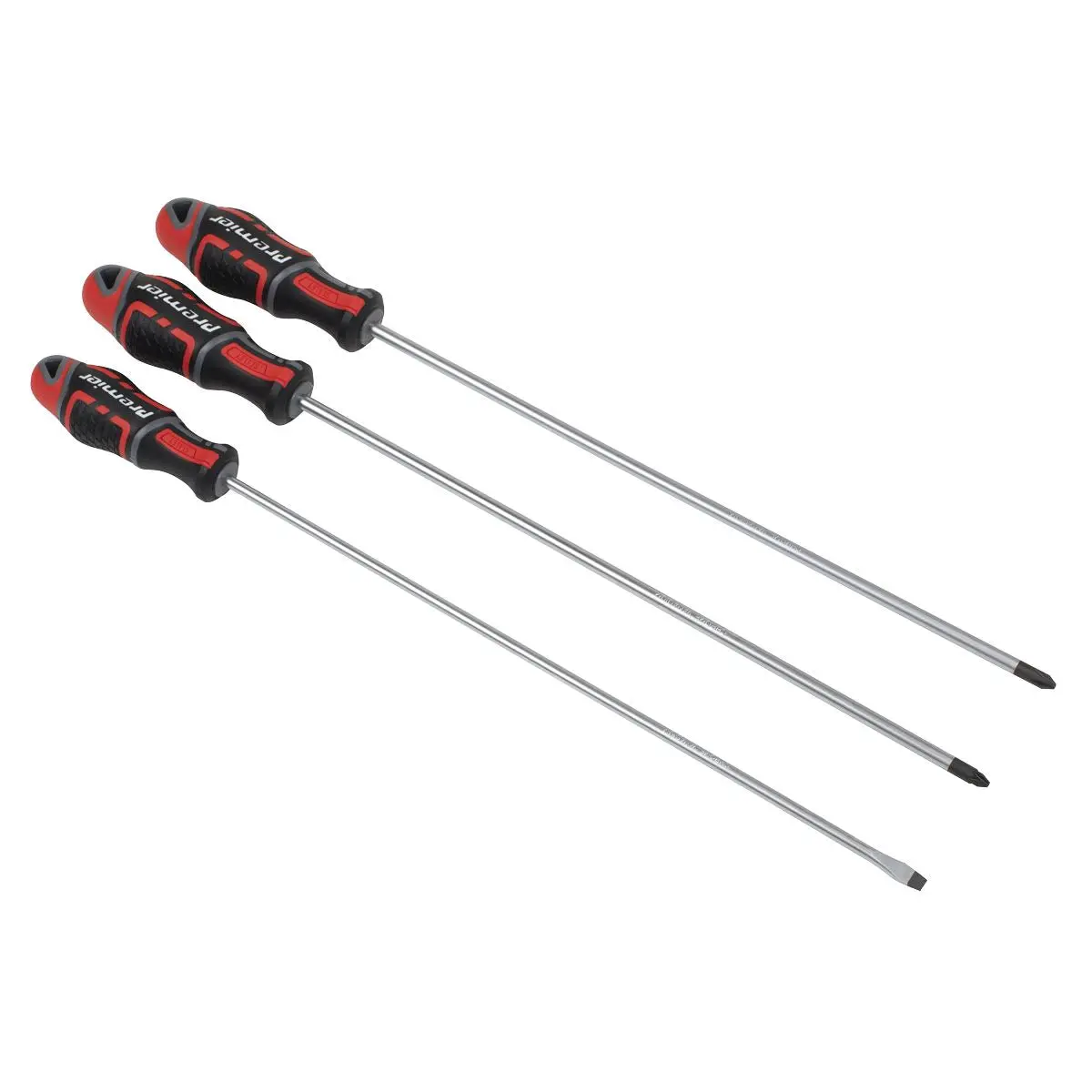 Sealey Premier GripMAX® Screwdriver Set Extra-Long 3pc - Image 9