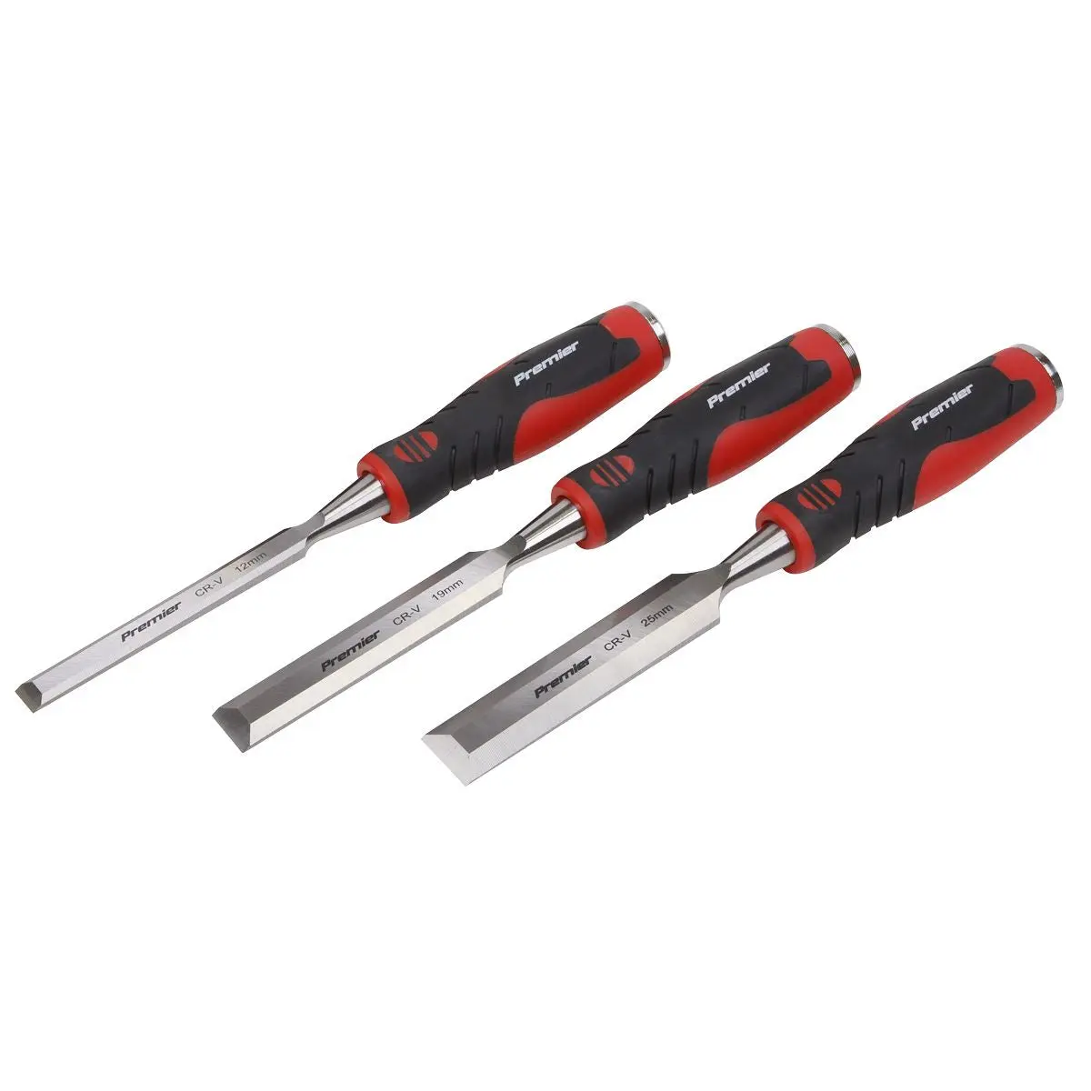 Sealey Premier Hammer-Thru Wood Chisel 4pc Set - Image 6