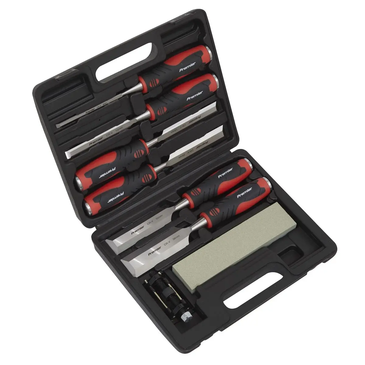 Sealey Premier Hammer-Thru Wood Chisel 8pc Set