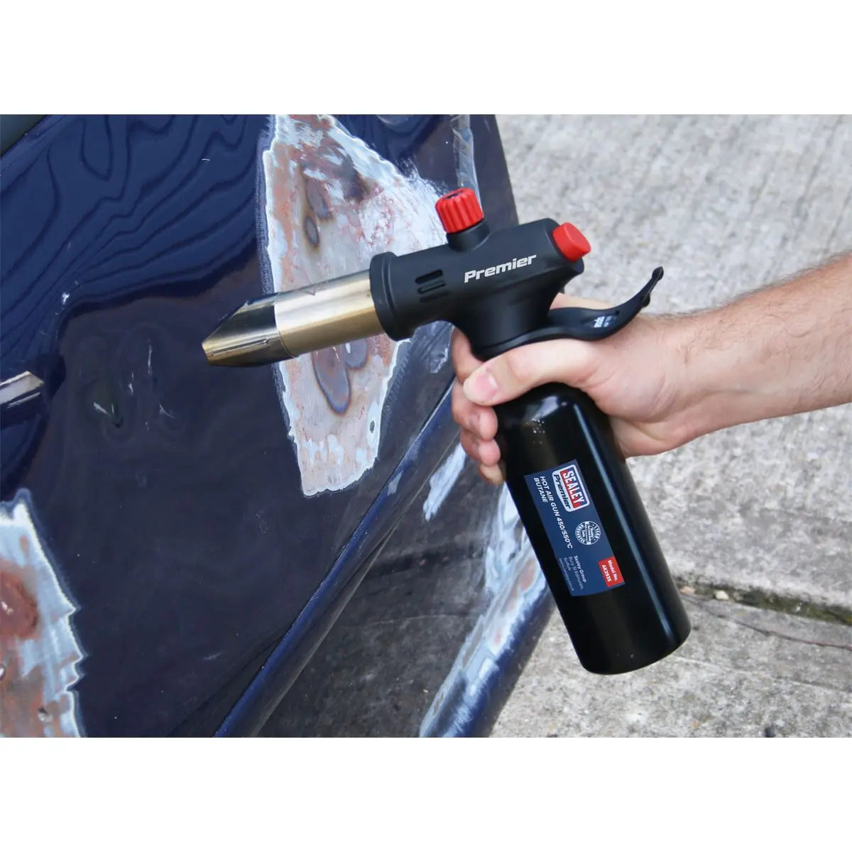 Sealey Premier Heavy Duty Adjustable Flame Butane Hot Air Gun 450/550°C - Image 6