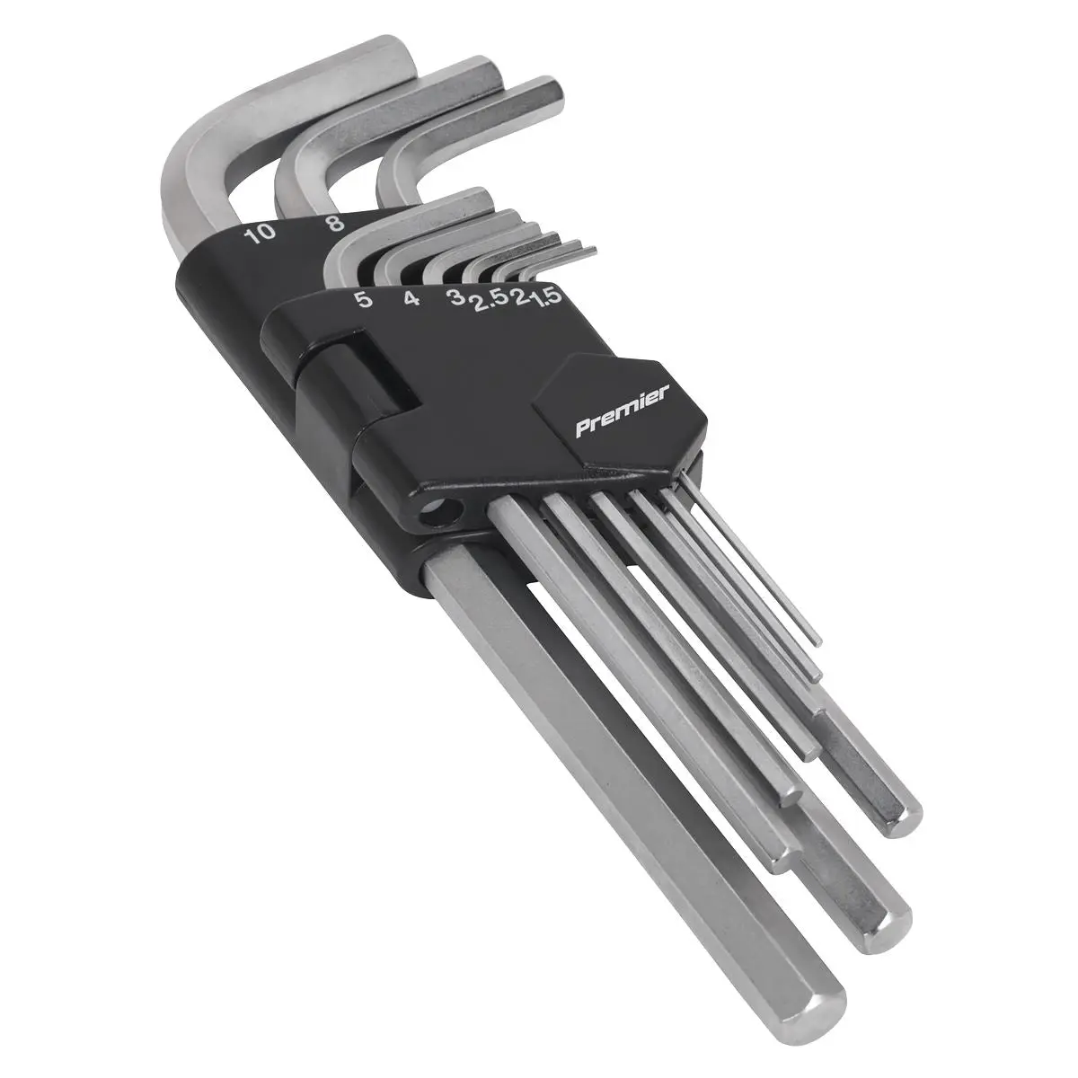 Sealey Premier Hex Key Set 9pc Long Metric