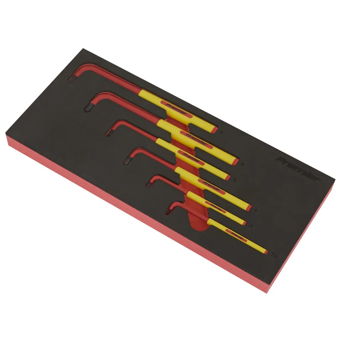 Sealey Premier Hex Key Set with Tool Tray 6pc - VDE Approved - Image 6