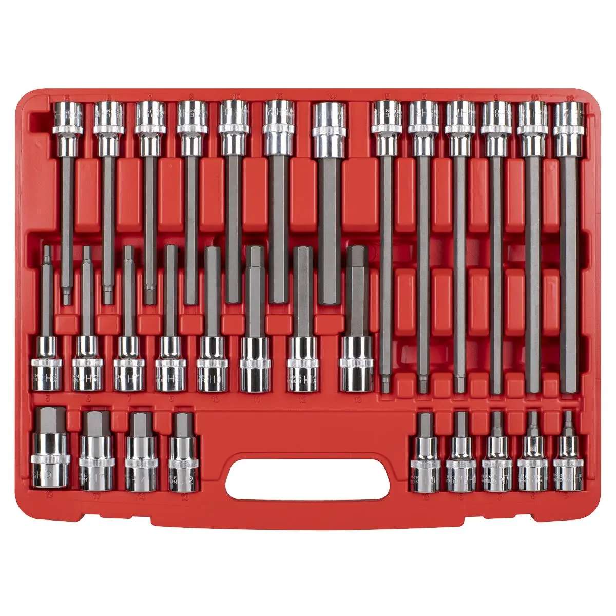 Sealey Premier Hex Socket Bit Set 30pc 1/2"Sq Drive - Image 6