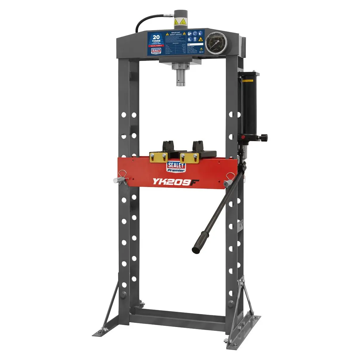 Sealey Premier Heavy-Duty Floor Type Hydraulic Press 20 Tonne - Image 2