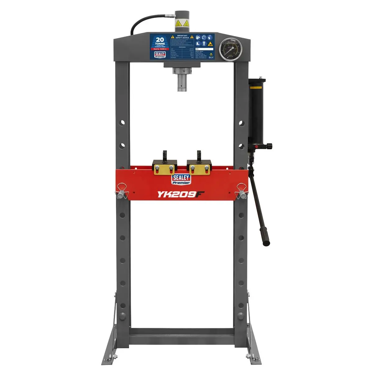 Sealey Premier Heavy-Duty Floor Type Hydraulic Press 20 Tonne - Image 3