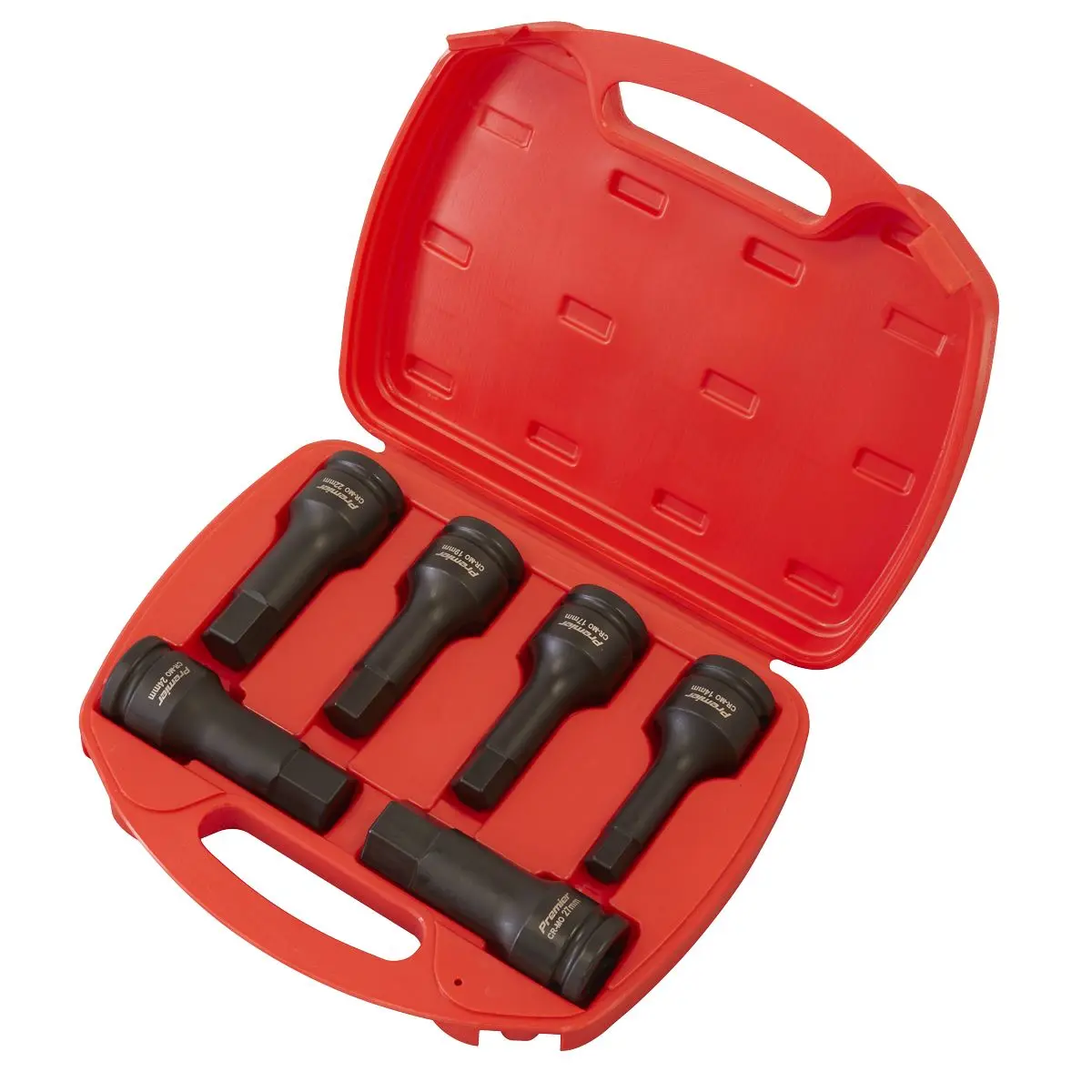 Sealey Premier Impact Hex Socket Bit Set 6pc 3/4"Sq Drive - Image 2