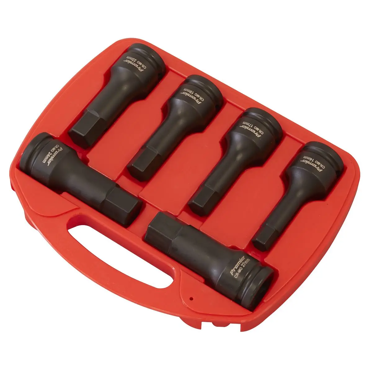 Sealey Premier Impact Hex Socket Bit Set 6pc 3/4"Sq Drive - Image 4