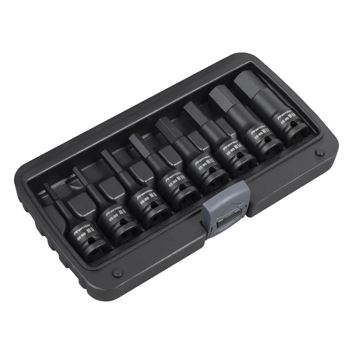 Sealey Premier Hex Impact Socket Bit Set 1/2"Sq Drive 8pc - Image 5