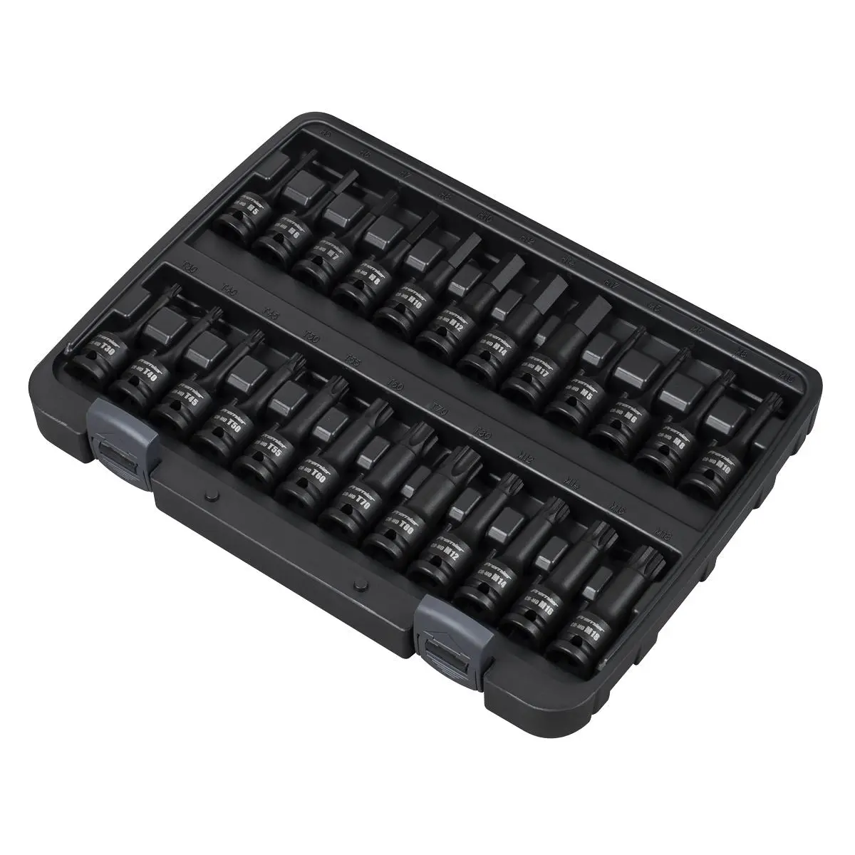 Sealey Premier Hex/TRX-Star*/Spline Impact Socket Bit Set 1/2"Sq Drive 24pc - Image 10