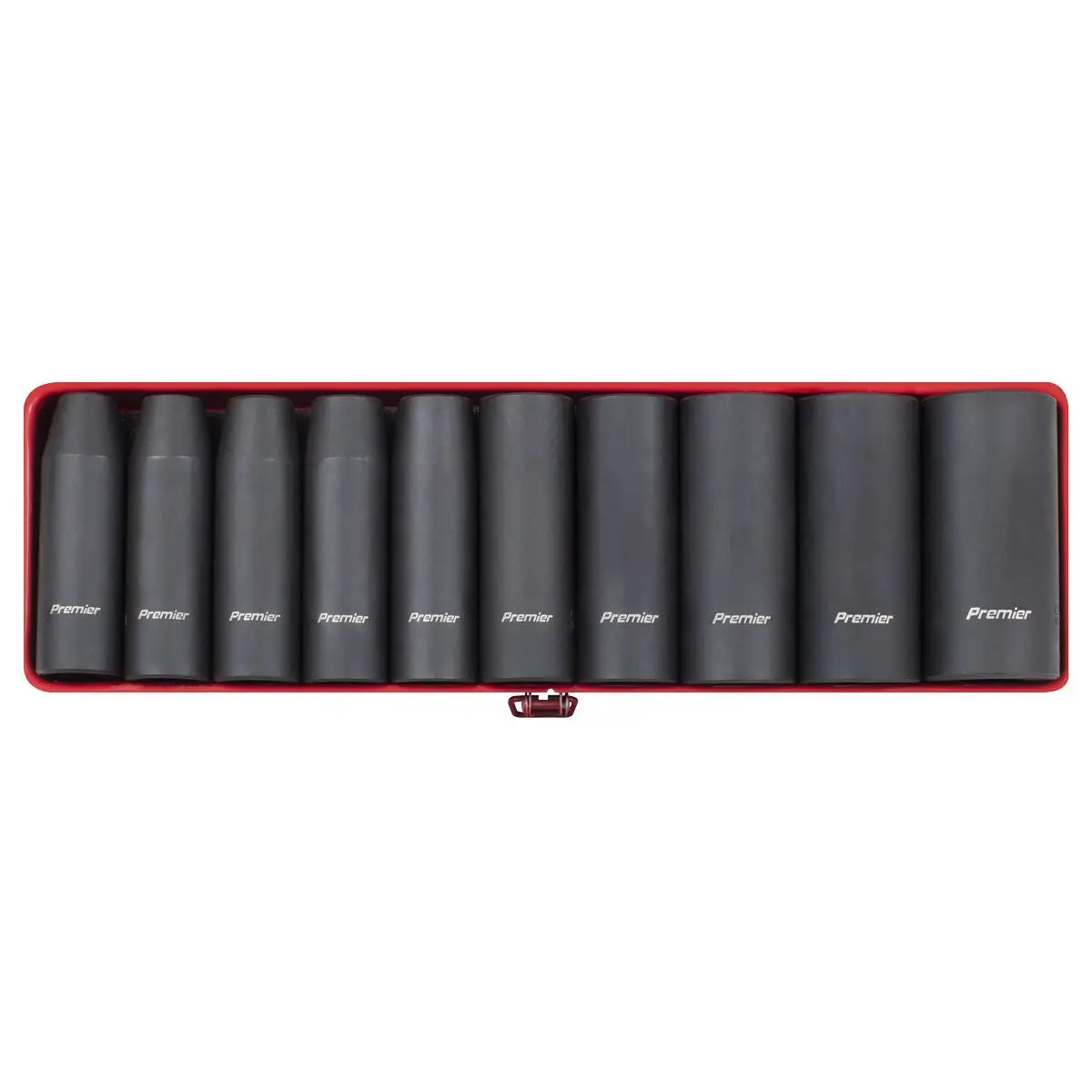 Sealey Premier Impact Socket Set 10pc 1/2"Sq Drive Deep Metric - Image 3