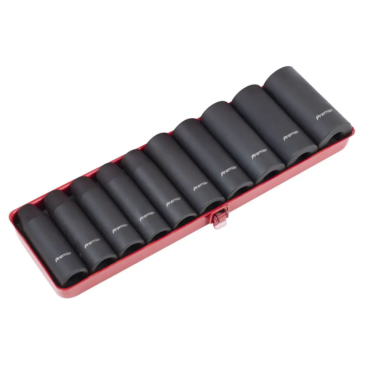 Sealey Premier Impact Socket Set 10pc 1/2"Sq Drive Deep Metric - Image 4
