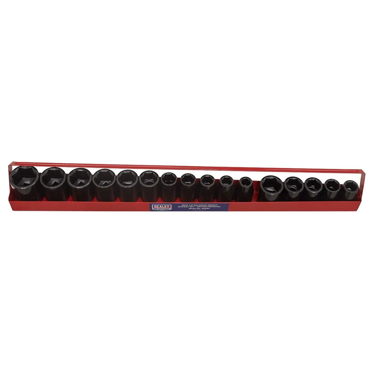Sealey Premier Impact Socket Set 16pc 1/2"Sq Drive Metric/Imperial - Image 8
