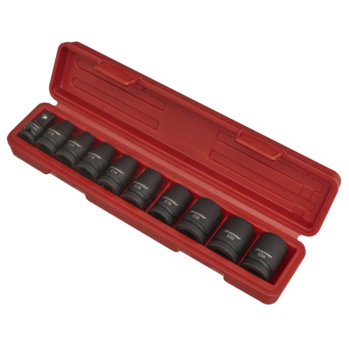 Sealey Premier Impact TRX-Star* Female Socket Set 10pc 1/2"Sq Drive - Image 2