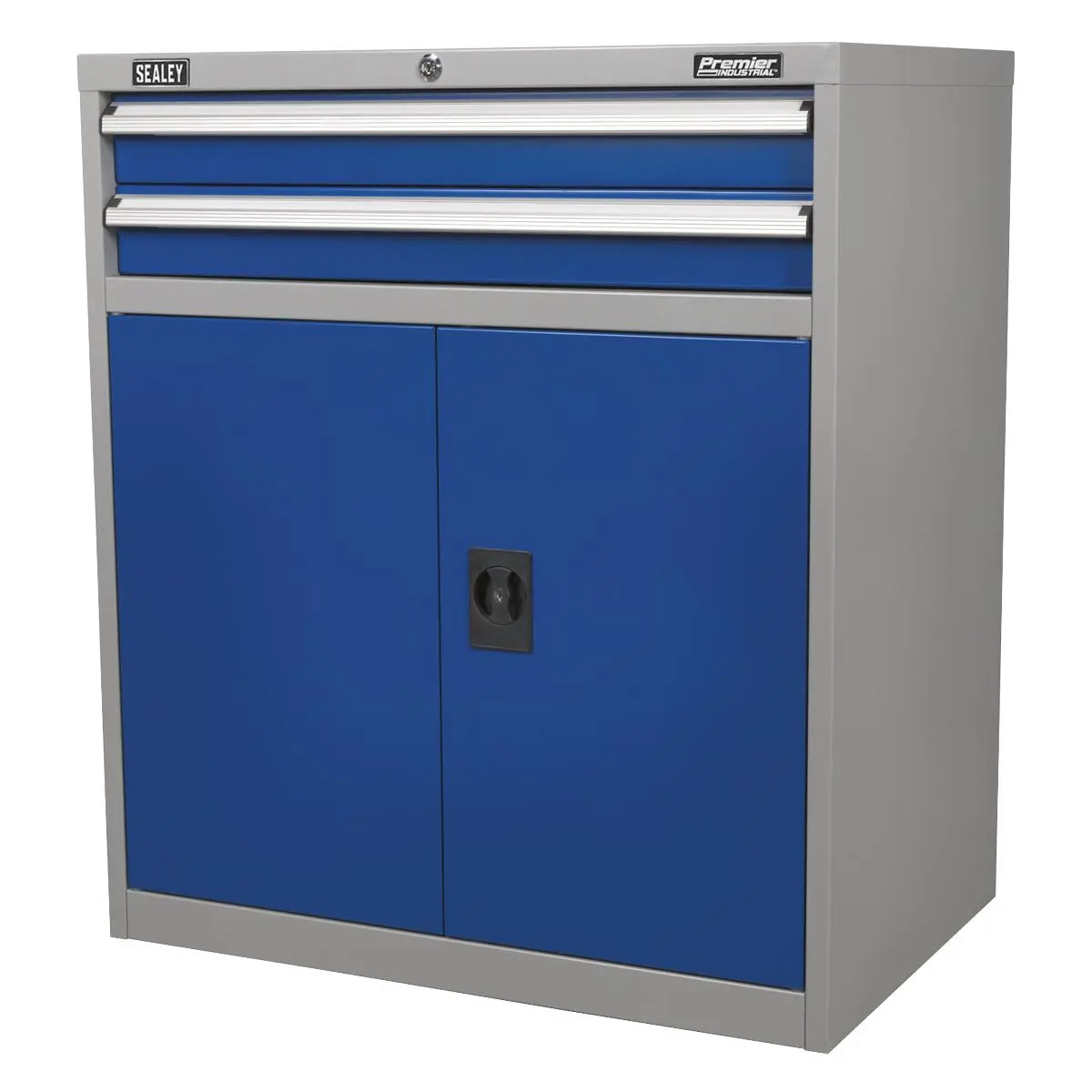 Sealey Premier Industrial Industrial Cabinet 2 Drawer & 1 Shelf Double Locker - Image 10