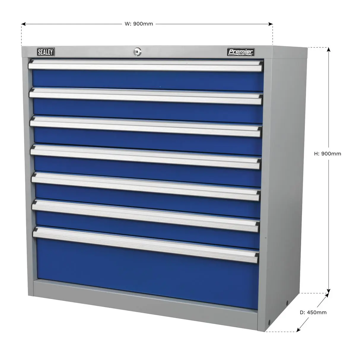 Sealey Premier Industrial Industrial Cabinet 7 Drawer - Image 3