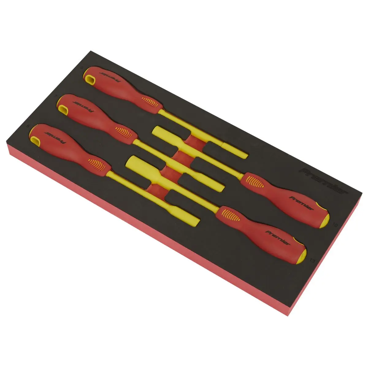 Sealey Premier Insulated Nut Driver Set 5pc with Tool Tray - VDE Approved - Image 6