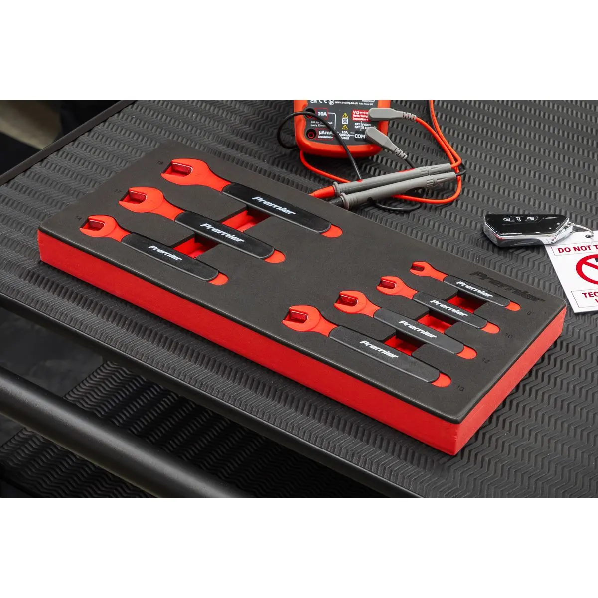Sealey Premier Insulated Open-End Spanner Set with Tool Tray 7pc VDE Approved - Image 2