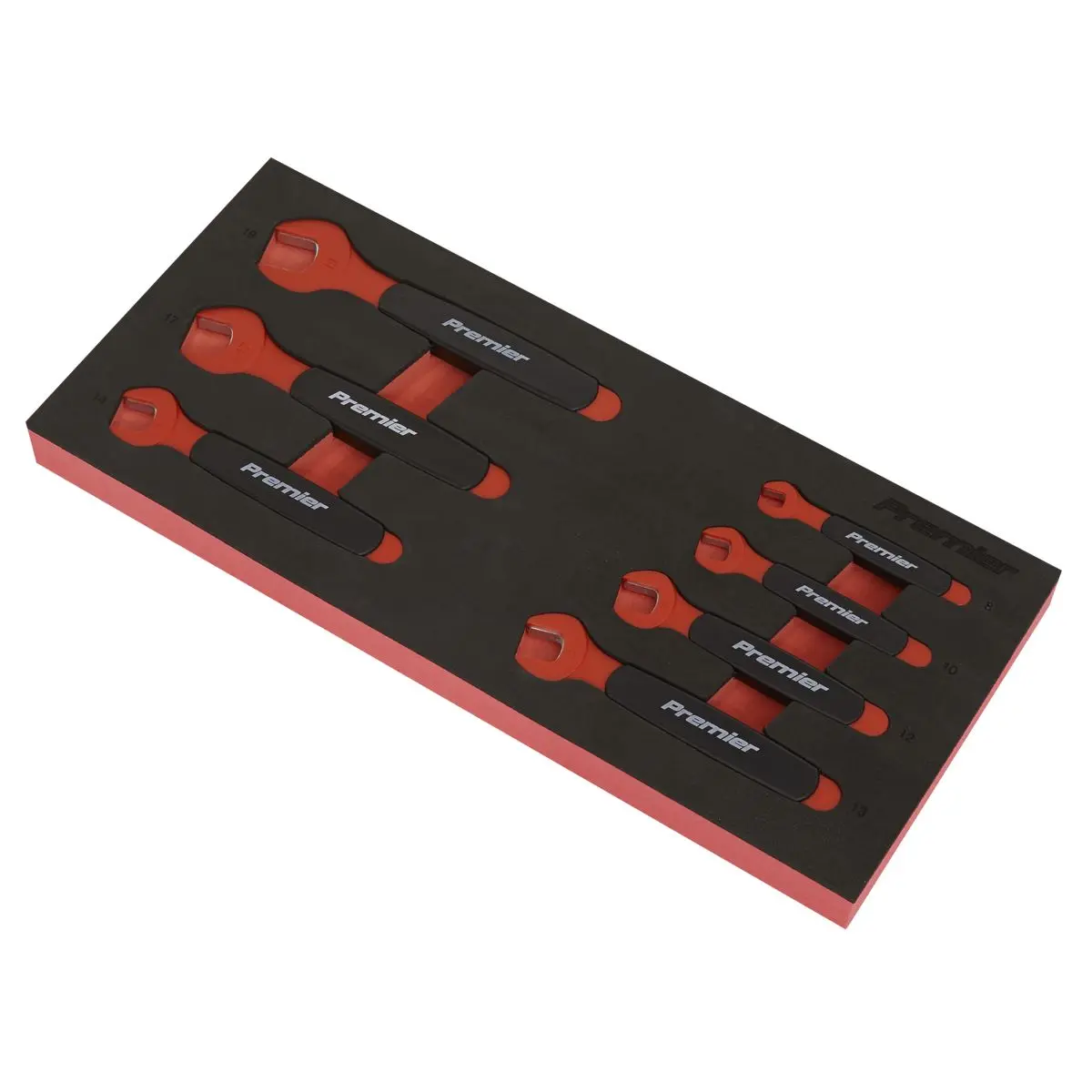 Sealey Premier Insulated Open-End Spanner Set with Tool Tray 7pc VDE Approved - Image 7