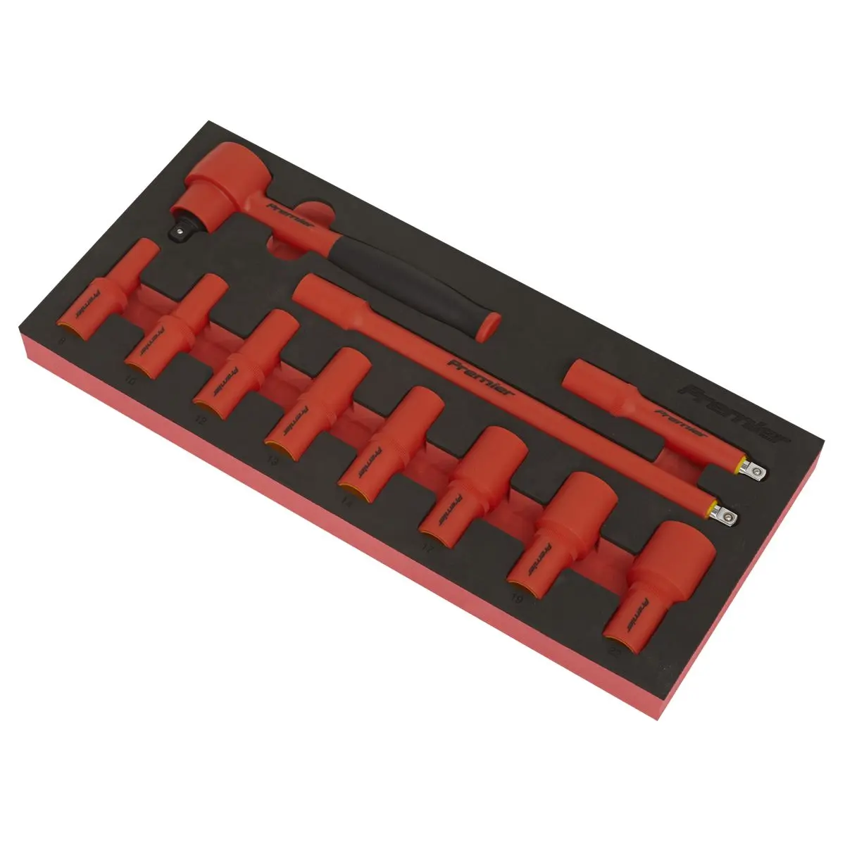 Sealey Premier Insulated Socket Set with Tool Tray 11pc 3/8"Sq Drive - VDE Approved - Image 7